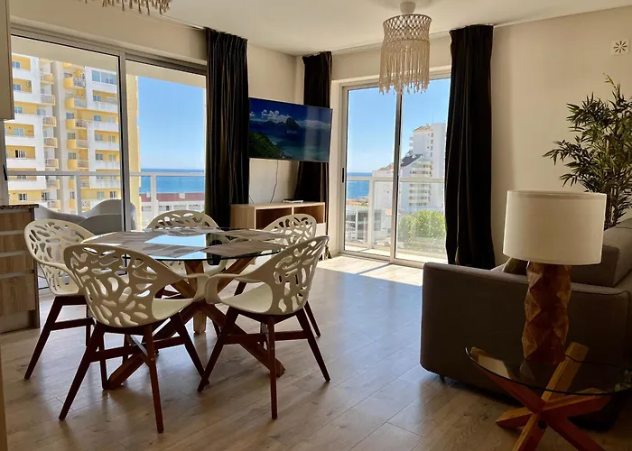 Mcrame Design Sea View, Beachfront, Swimming Pool, 2bdr, 2bar, 6 Pax, Da Rocha * بورتيماو