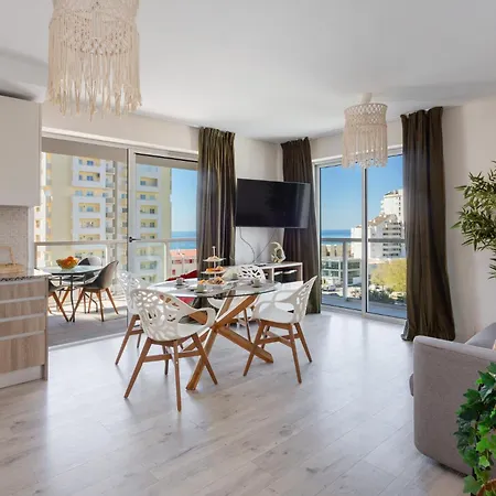 Mcrame Design Sea View, Beachfront, Swimming Pool, 2bdr, 2bar, 6 Pax, Da Rocha * Portimão